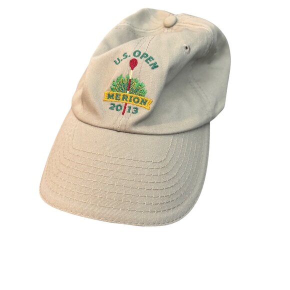 USGA Member U.S. Open Merion 2013 Adj Khaki Baseball Cap Embroidered Graphics - Picture 1 of 6